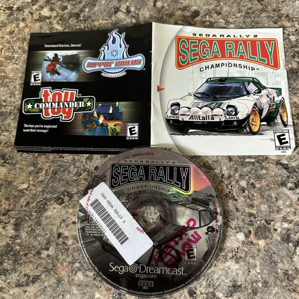 Sega Rally 2 Rally Championship Sega Dreamcast Disc W/ Manual Clean Mint